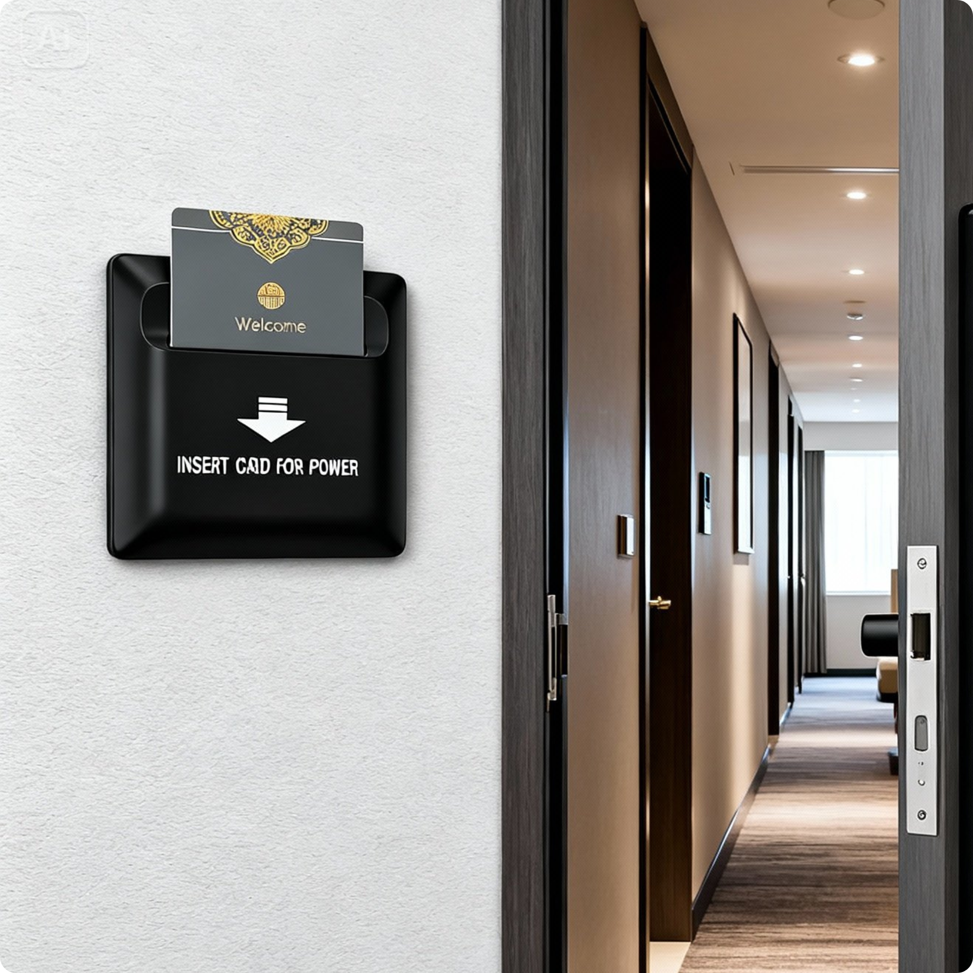 Interrupteur NFC Hôtel  WPS-02.– Économiseur d’Électricité à Carte RFID pour Chambre d’Hôtel
