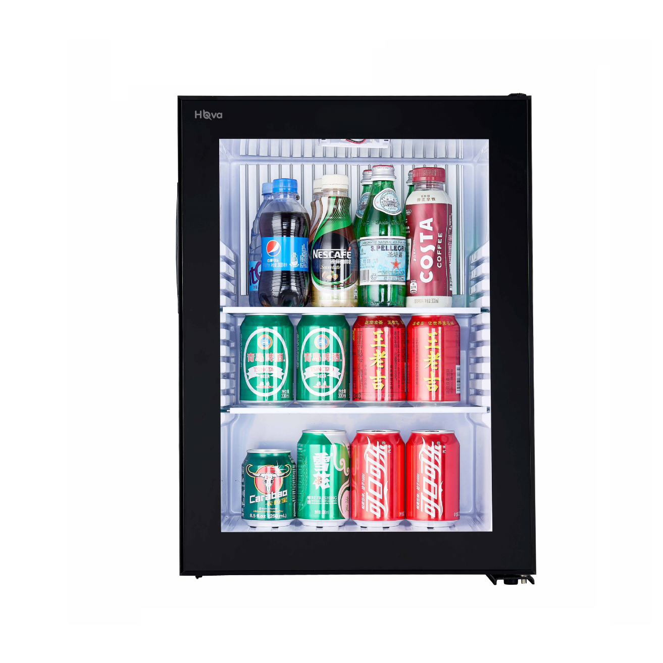 Mini-Bar Hova d’Hôtel Silencieux 40L - Série XC-40G Luxe - Noir Mat