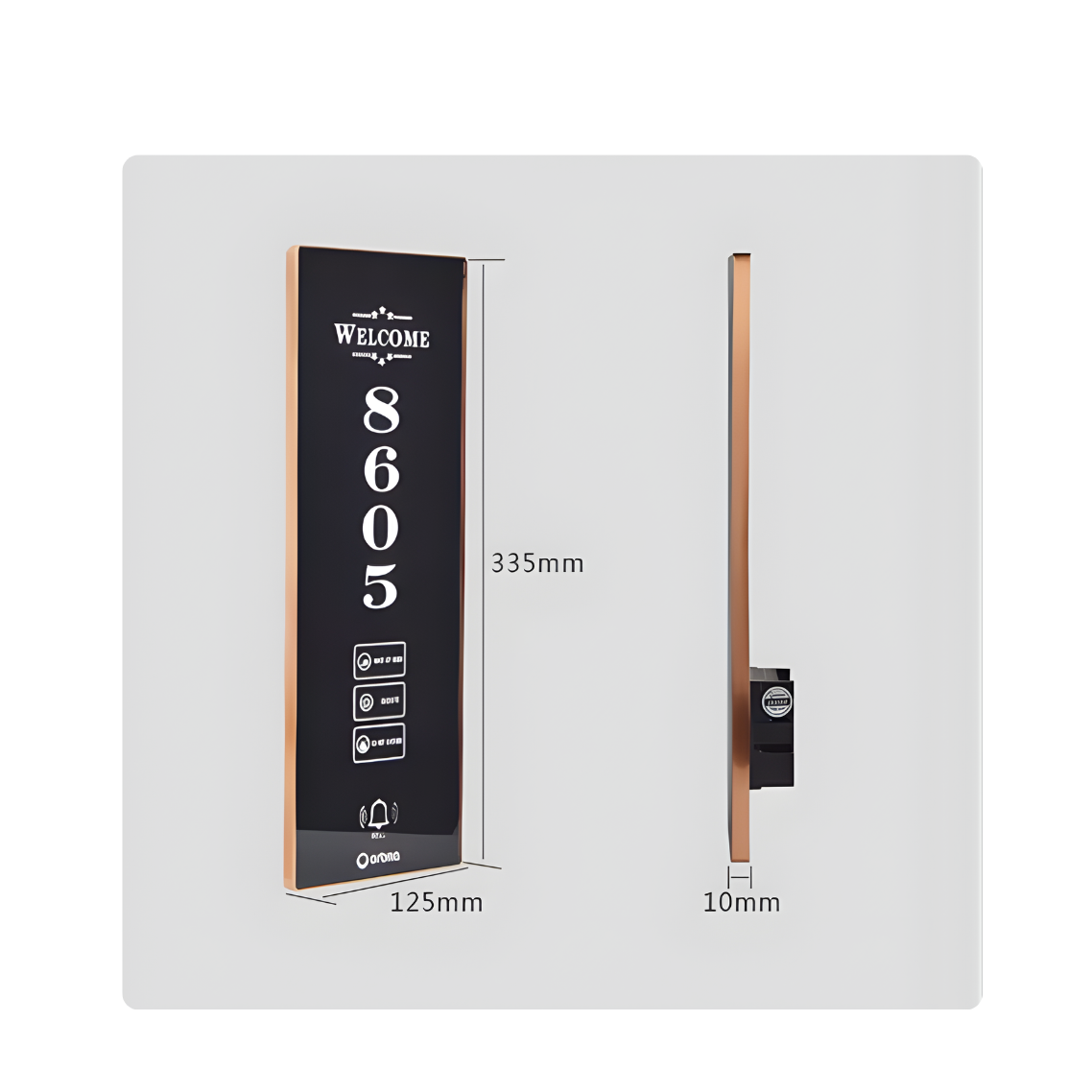 Signalétique LED Intelligente 5 Indications & Sonnerie Wd-101