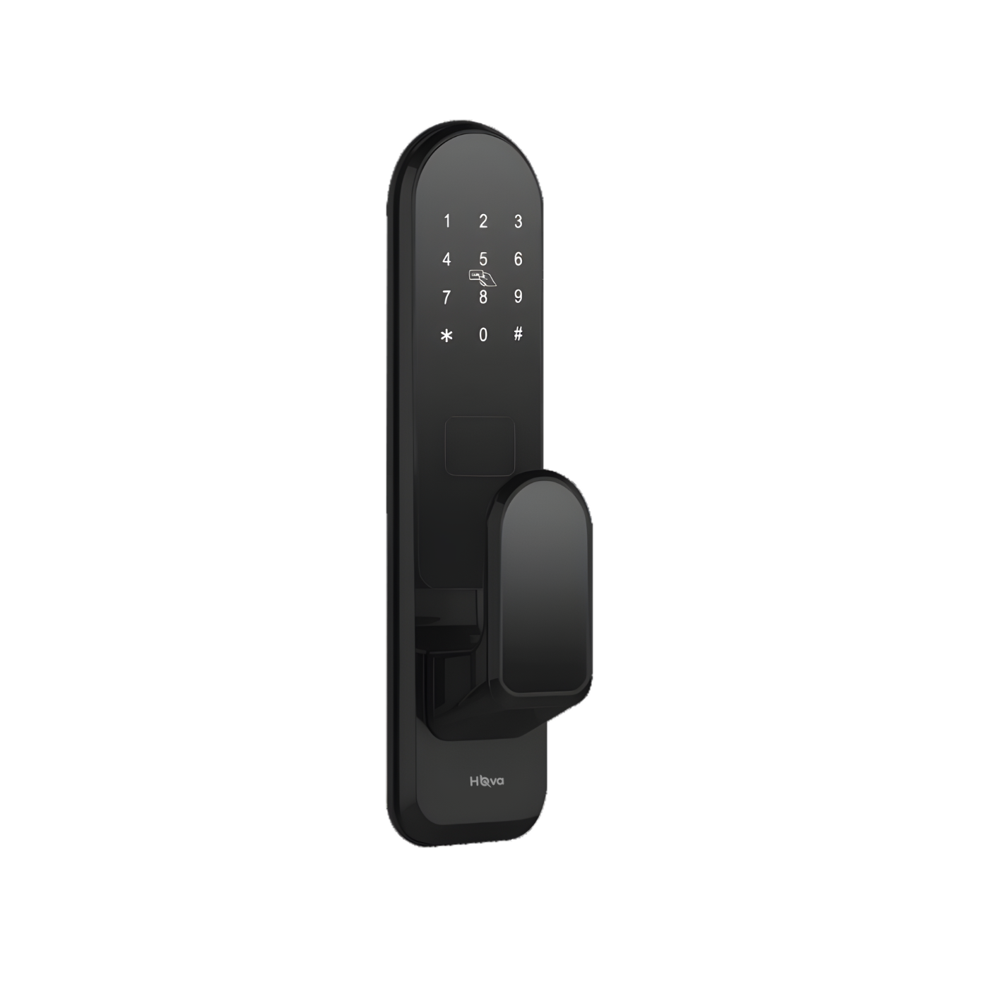 Serrure Hôtel RFID Noire Sans Clé – Sécurité Grade C – Modèle A12-RF