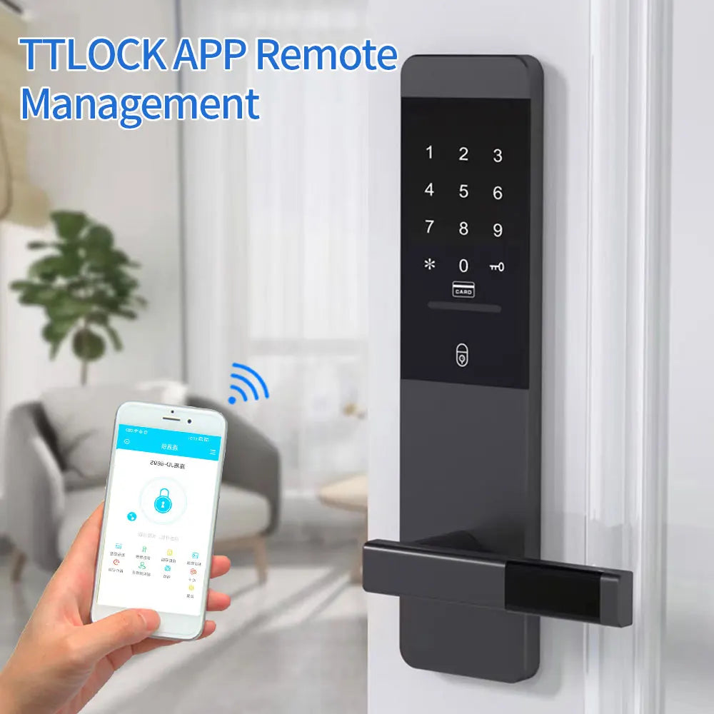 Serrure intelligente numérique avec fonction Bluetooth Ttlock-Tthotel pour hôtel, appartement, maison d'hôtes